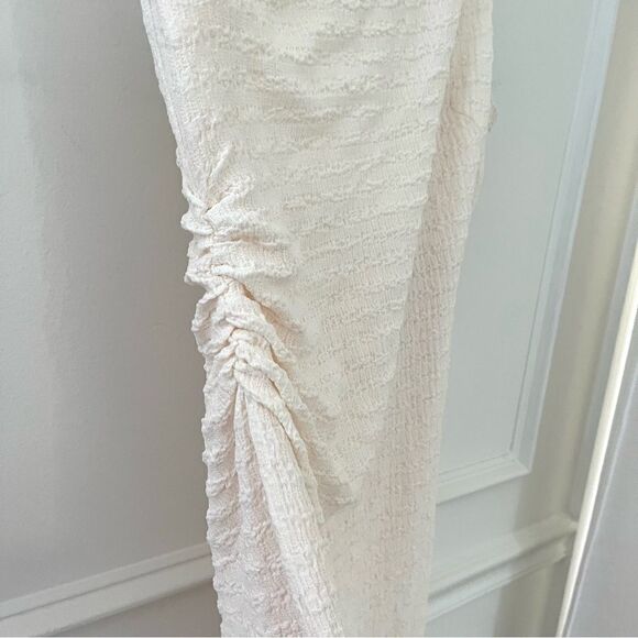 Revolve Likely Harley One Shoulder Asymmetrical Dress in Cream Size 10 NWT - Picture 5 of 11